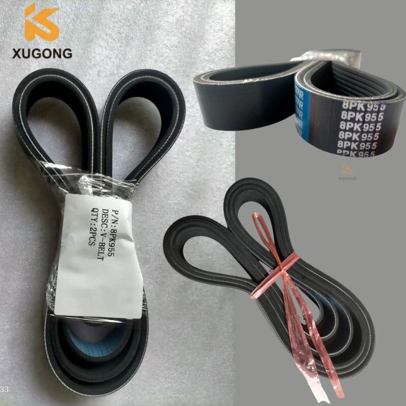V-Belt Excavator Engine Parts 04121-22574 04122-22573 8PK1525 8PK1230 8PK1200 8PK1285 8PK1460 8PK1575 8PK1615 8PK1905